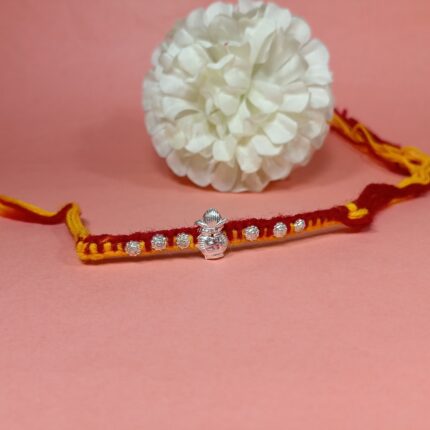Elegant Kalash Silver Rakhi – A Bond That Shines Forever