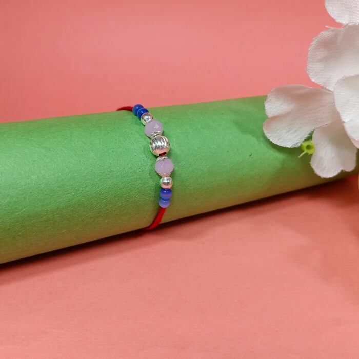 Pure Silver Balls Rakhi – Eternal Bond, Elegant Design