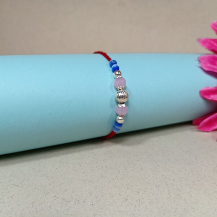 Pure Silver Balls Rakhi – Eternal Bond, Elegant Design