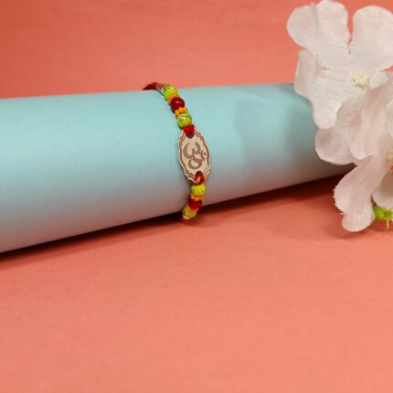 Elegant Om Silver Rakhi – A Pure Thread of Love
