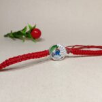 Pure Silver Peacock Rakhi with Colorful Morpankh – A Royal Thread of Love