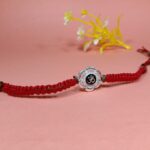 Divine Om Silver Rakhi