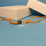 Pure 925 Silver Swastik Rakhi with Orange Dhaga