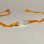 Pure 925 Silver Swastik Rakhi with Orange Dhaga