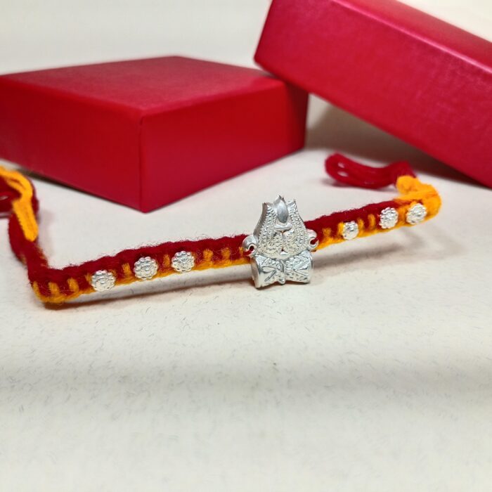 Damru Silver Rakhi – A Precious Thread of Love