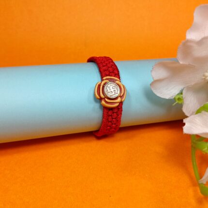 Timeless Saankhiya Silver Rakhi – A Pure Thread of Love