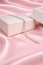 Pure Silver Figaro Chain Bracelet
