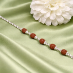 Pure Silver Rudraksha Bracelet – Spiritual & Elegant Design