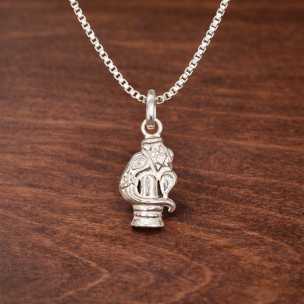 Pure Silver Shivling Pendant – Bholenath’s Divine Blessing