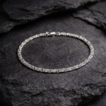 Elegant Pure Silver S-Shape Bracelet