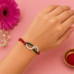 Timeless Green Pearl Rakhi: Celebrating Sibling Bond with Elegance