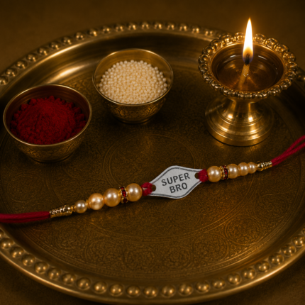 Pure Silver Bro Rakhi – Thread of Love in Pure Silver