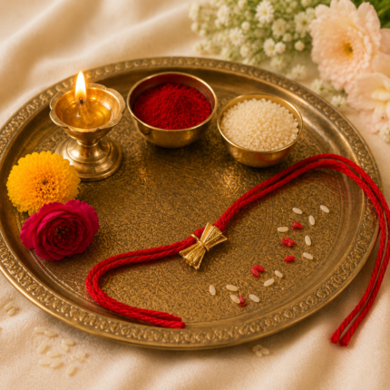 Divine Gold 925 Damru Rakhi
