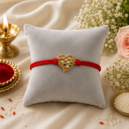 Elegant Silver 925 Golden Rakhi: Symbol of Timeless Bond