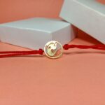 Silver 925 Ganpati Golden Rakhi - Divine Blessings for Raksha Bandhan