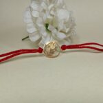 Silver 925 Ganpati Golden Rakhi - Divine Blessings for Raksha Bandhan