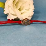 Silver 925 Kamal Fool Golden Rakhi - Elegance in Every Thread