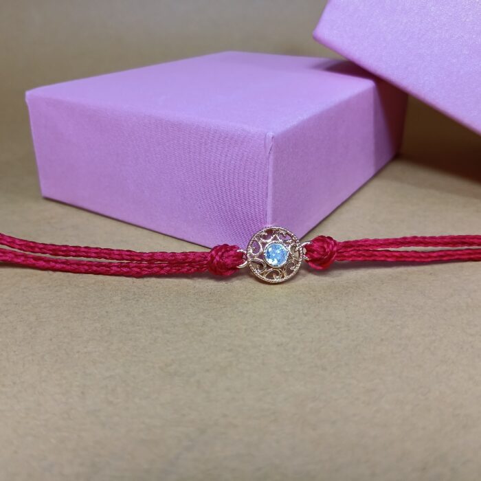 Silver 925 Golden Rakhi - Timeless Symbol of Sibling Love