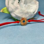 Surya Golden Rakhi: Sterling Silver Radiance