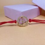 925 Silver Golden Sankhiya Rakhi: Traditional Charm