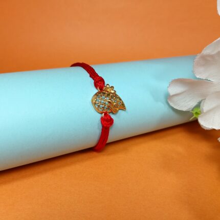 Divine Silver 925 Golden Rakhi - Embrace the Bond