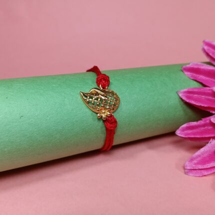 Divine Silver 925 Golden Rakhi - Embrace the Bond