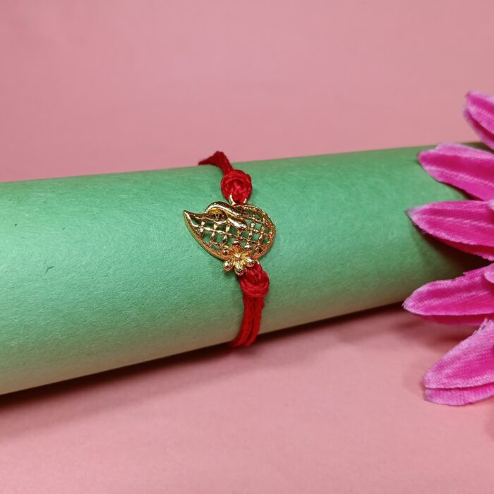 Divine Silver 925 Golden Rakhi - Embrace the Bond