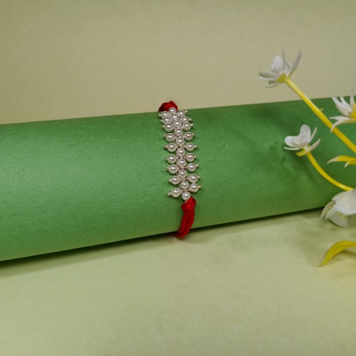 Elegant 925 Silver Pearl Rakhi