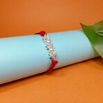 925 Silver Pearl Cluster Rakhi