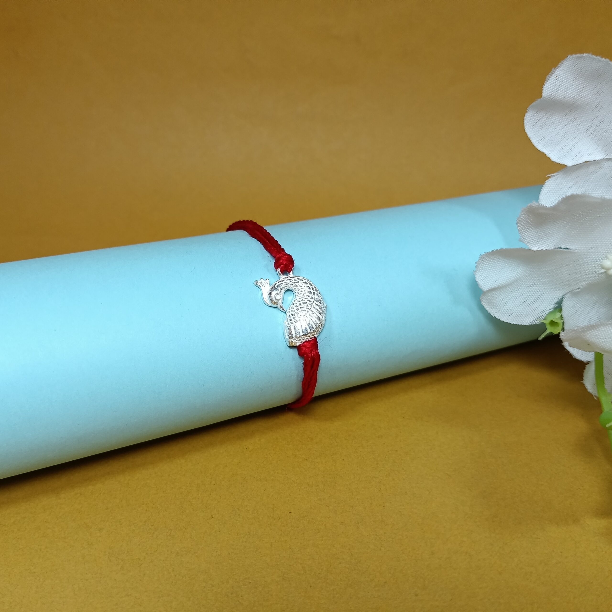 IMG_20250706_113105 Silver 925 Peacock Rakhi: Graceful Symbol of Sibling Love