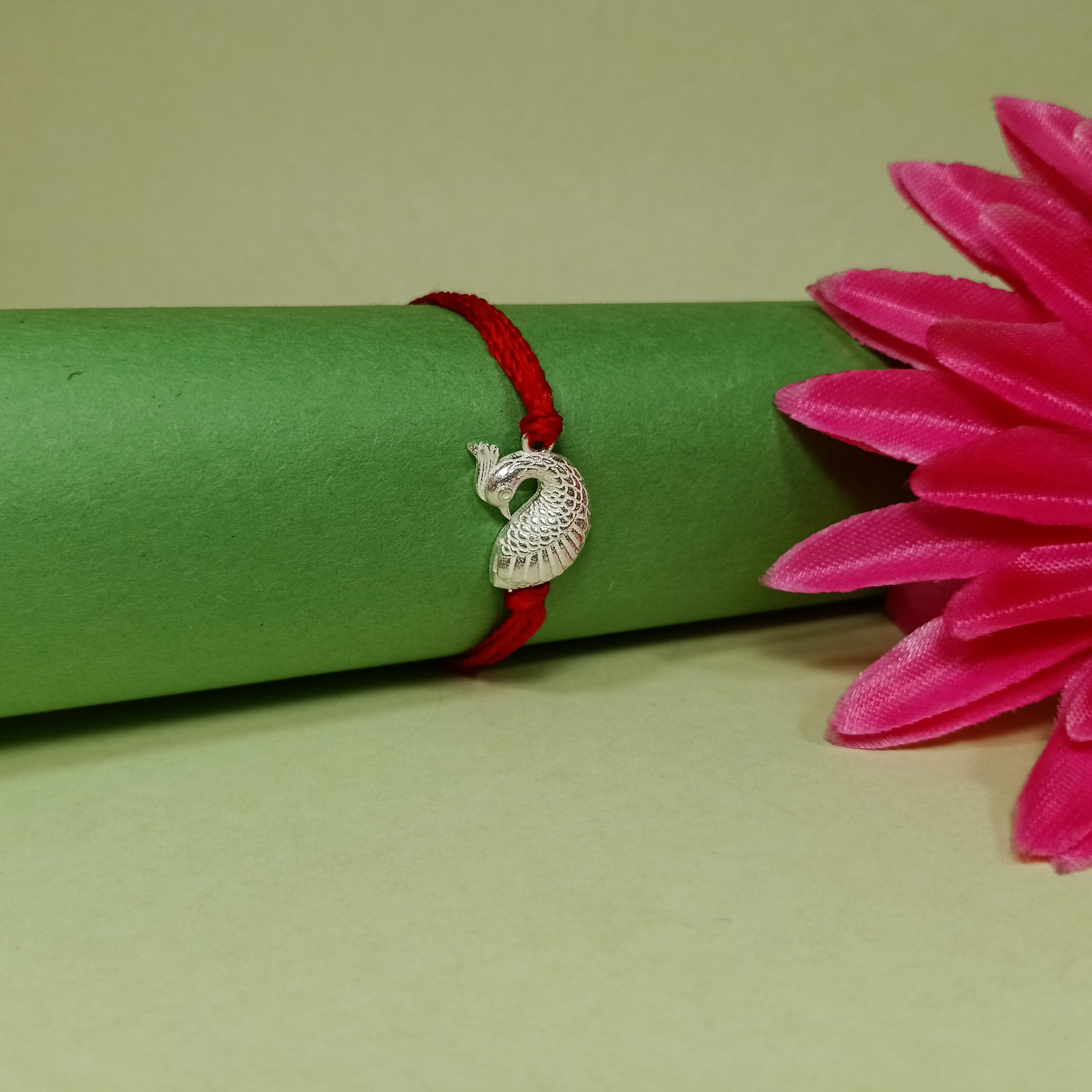 IMG_20250706_113150 Silver 925 Peacock Rakhi: Graceful Symbol of Sibling Love