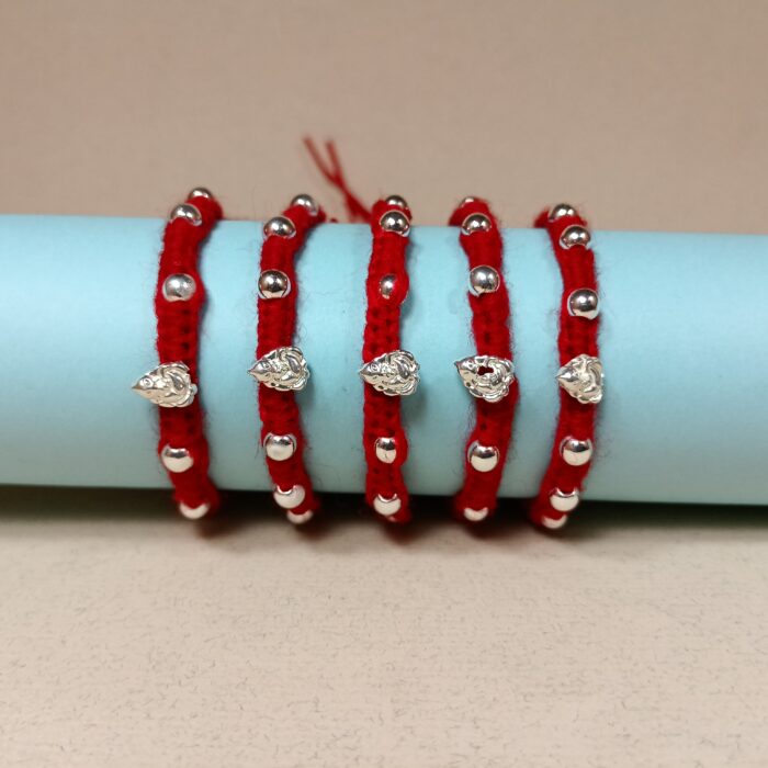 Pancham Raksha – 925 Silver Divine Rakhi Set