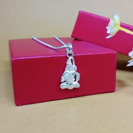 Pure Silver Bholenath Pendant – Symbol of Peace & Power