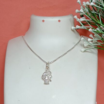 Pure Silver Shivling Pendant – Bholenath’s Divine Blessing
