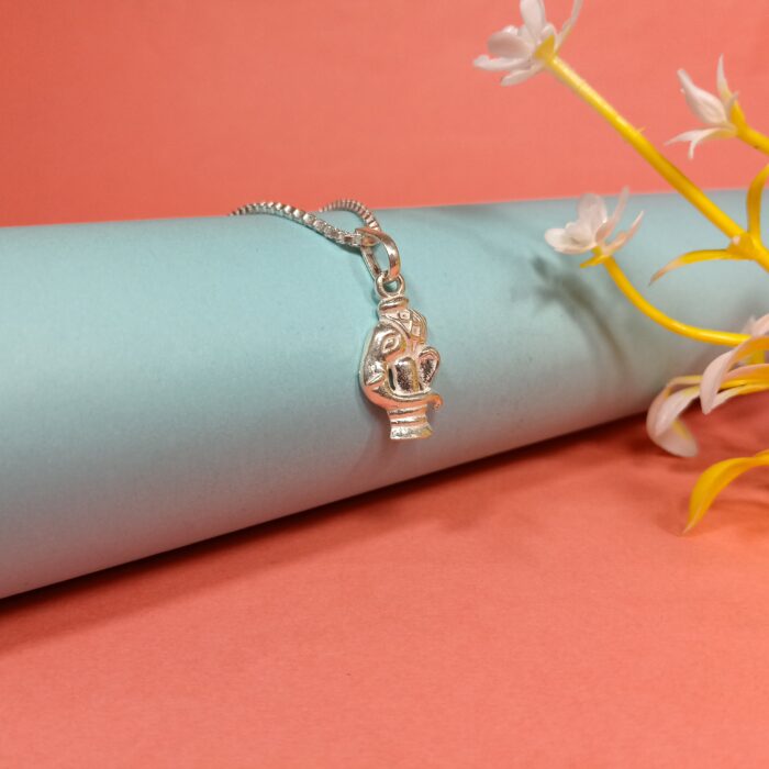 Pure Silver Shivling Pendant – Bholenath’s Divine Blessing