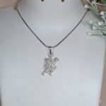Divine Pure Silver Hanuman Pendant – Sanjeevani Form (Without Chain)