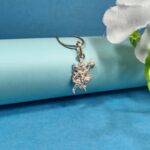 Divine Pure Silver Hanuman Pendant – Sanjeevani Form (Without Chain)