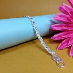 Pure Silver Designer Bracelet – Elegant Chain Link Style
