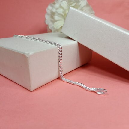 Pure Silver Cuban Link Bracelet – Classic Statement Style