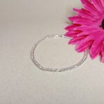 Pure Silver Figaro Chain Bracelet