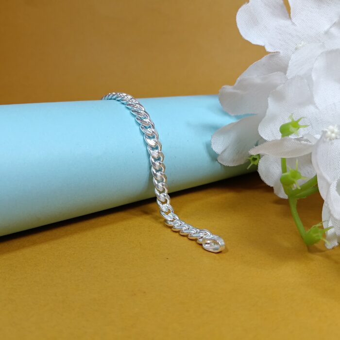 Unisex Pure Silver Everyday Bracelet