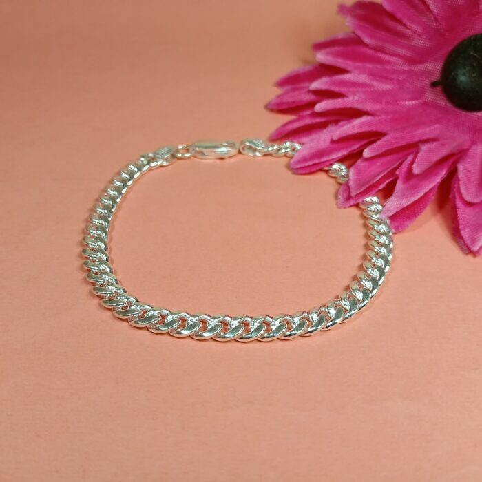 Unisex Pure Silver Everyday Bracelet