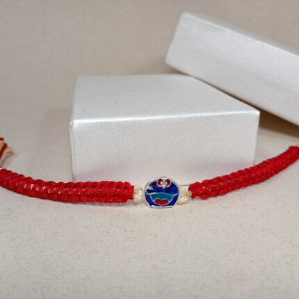 Doraemon Themed Silver Rakhi