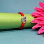 Purple Teddy Face Kids Rakhi