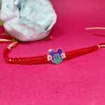 Purple Teddy Face Kids Rakhi