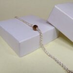 Elegant Pure Silver Bracelet with Tiger Eye Bead