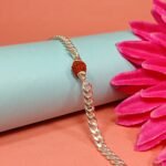 Pure Silver Rudraksha Simple Design Bracelet for Men