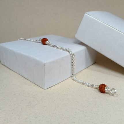 Triple Rudraksha Pure Silver Bracelet – Calm, Strength & Style