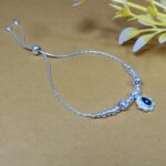 Midnight Bloom Pure Silver Bracelet