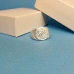 Pure Silver Snake Design Ring – Bold Textured Craftsmanship